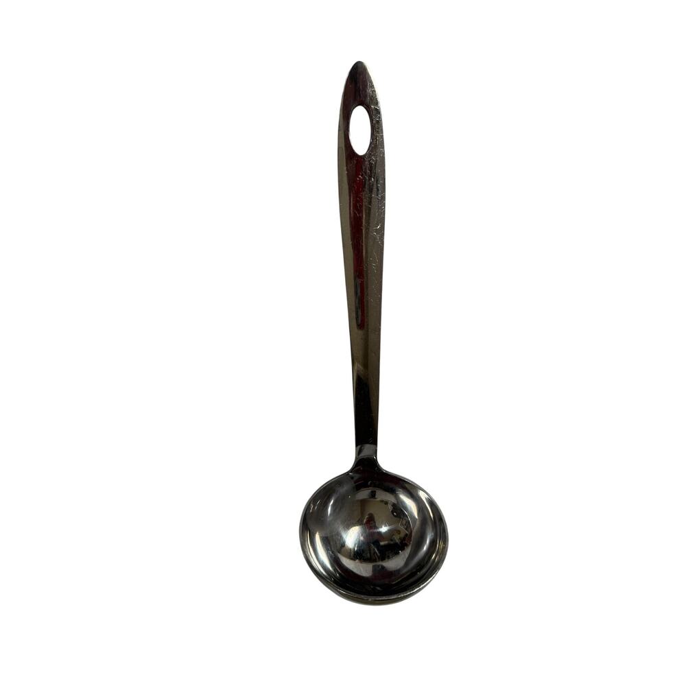 Onedia Restaurant Hanging Handle Solid Large Stainless Steel Serving Spoon